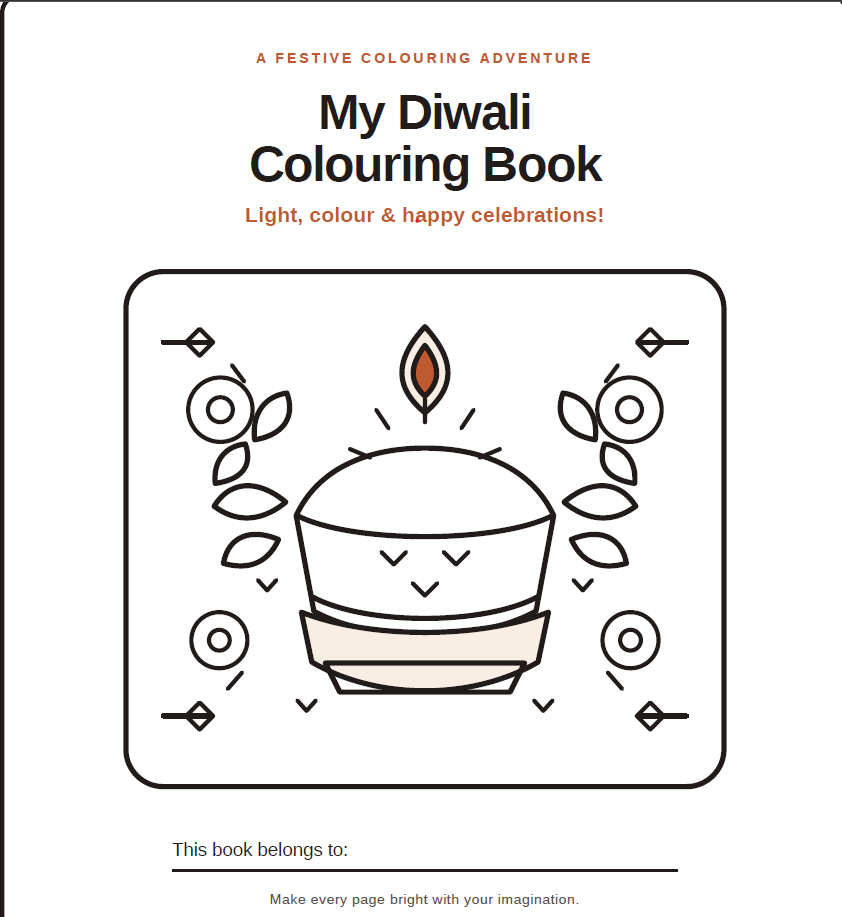 My Diwali_A Festive Colouring Adventure_ Colouring Book